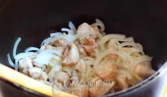 плов из перловки с курицей