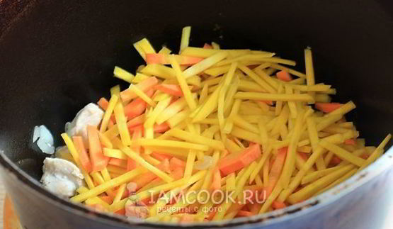 плов из перловки с курицей