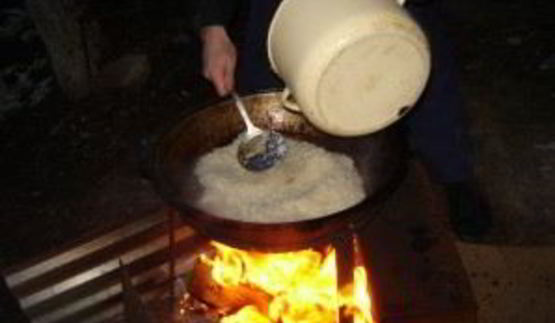 плов на костре