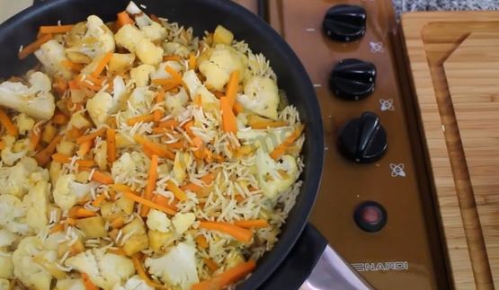 плов постный с овощами