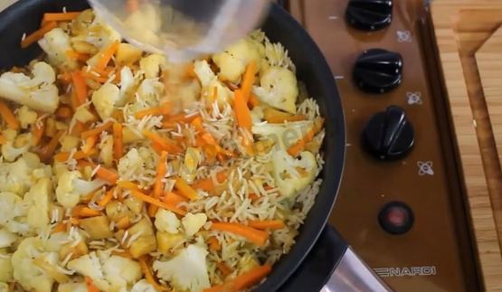 плов постный с овощами