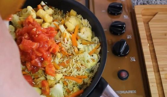 плов постный с овощами