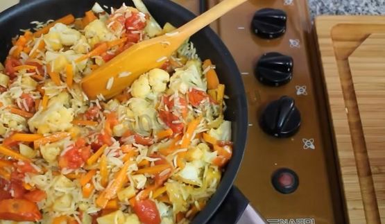 плов постный с овощами