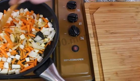 плов постный с овощами