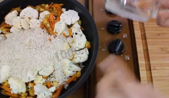 плов постный с овощами