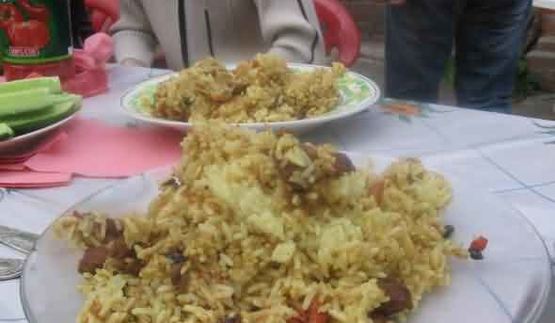 плов праздничный по-узбекски