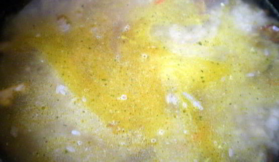 плов с грибами