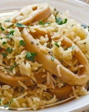 Плов с кальмарами