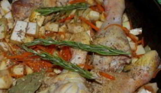 плов с курицей и баклажанами