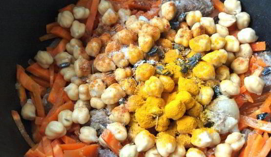 плов с нутом