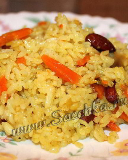 Рецепт постного плова в мультиварке