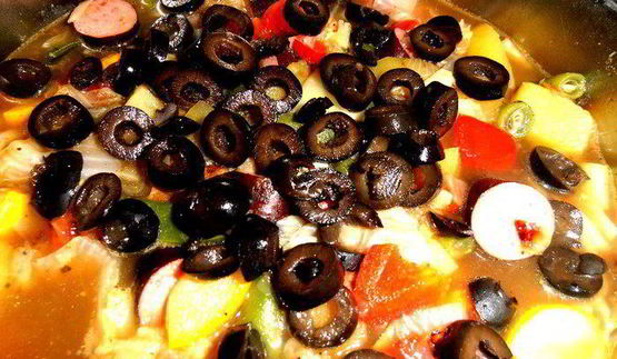 ароматное рагу с колбасками