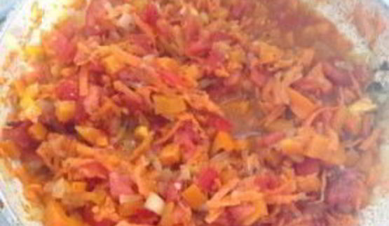 фрикадельки с овощным рагу