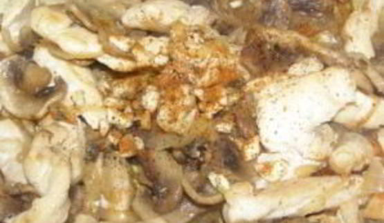 фрикасе из курицы с шампиньонами