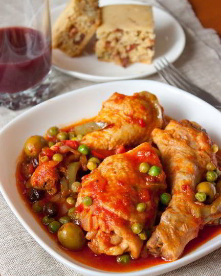 Рецепт фрикасе из курицы со сладким перцем