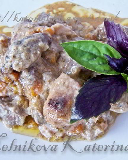 Рецепт фрикасе из курицы в сливочном соусе