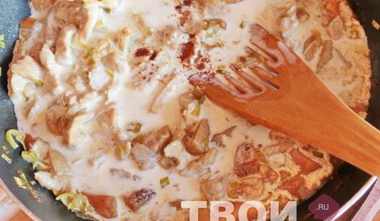 фрикасе с грибами