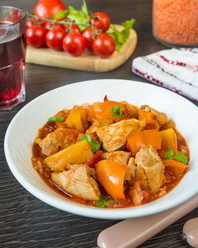 Карибское рагу из курицы