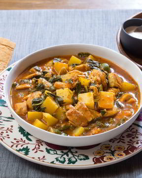 Картофельное рагу с курицей