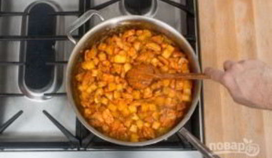 картофельное рагу с курицей