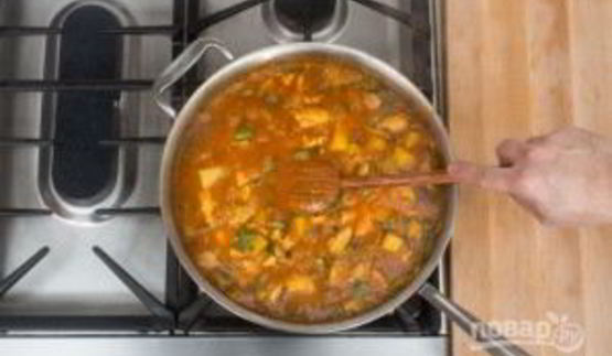 картофельное рагу с курицей