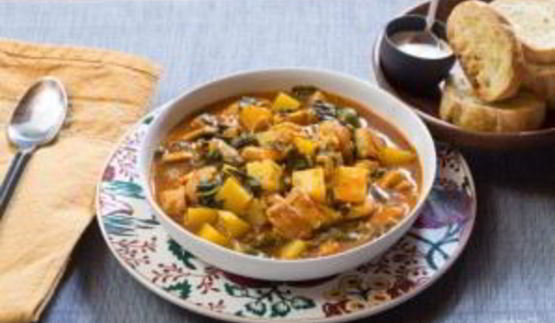 картофельное рагу с курицей