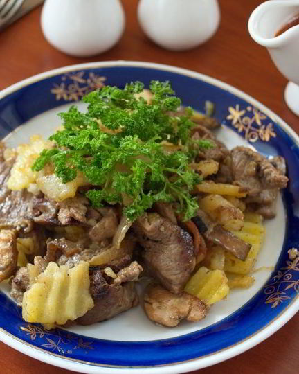Рецепт картофельного рагу с мясом
