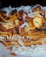 Лазанье под соусом рагу алла болоньезе