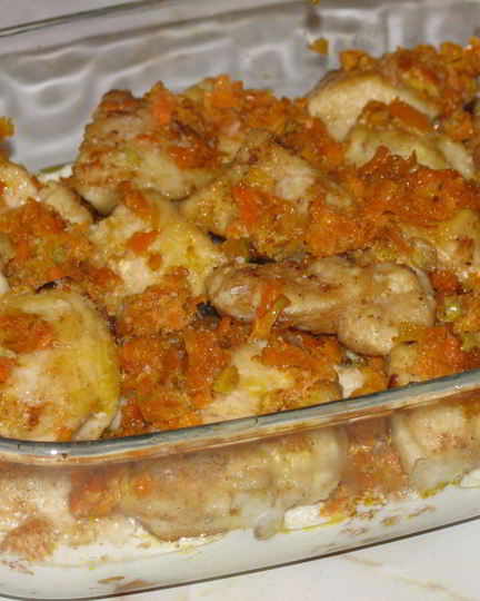 Рецепт легкого фрикасе из курицы