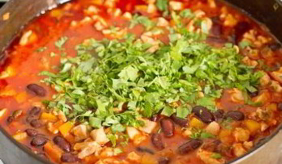 острое рагу из курицы с тыквой