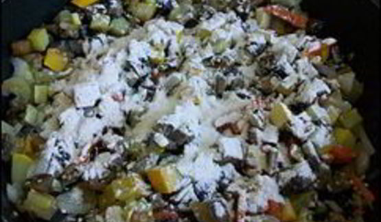 овощное рагу с баклажанами и кабачками