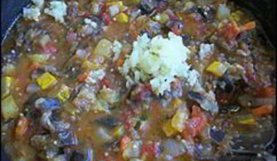 овощное рагу с баклажанами и кабачками