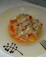 Овощное рагу с бедром индейки