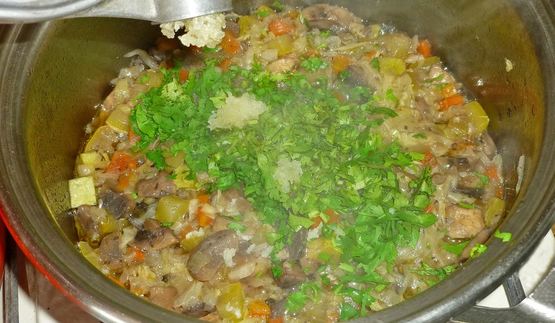 овощное рагу с грибами