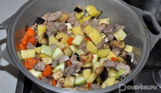 овощное рагу с индейкой