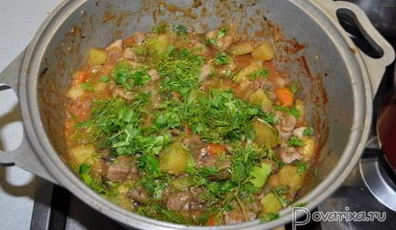 овощное рагу с индейкой