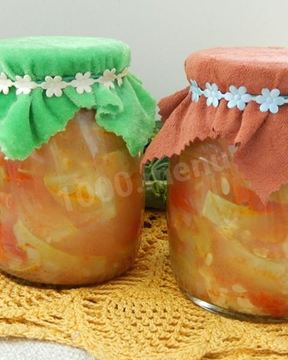 Овощное рагу с кабачками на зиму