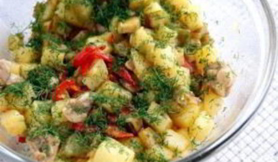 овощное рагу с курицей