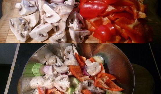 печеное овощное рагу