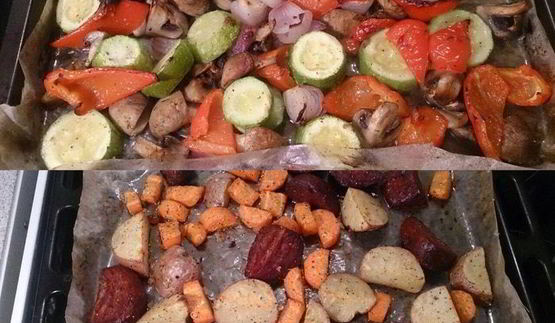 печеное овощное рагу