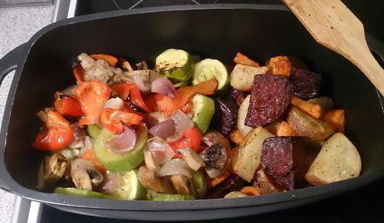 печеное овощное рагу