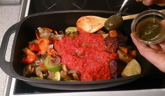 печеное овощное рагу