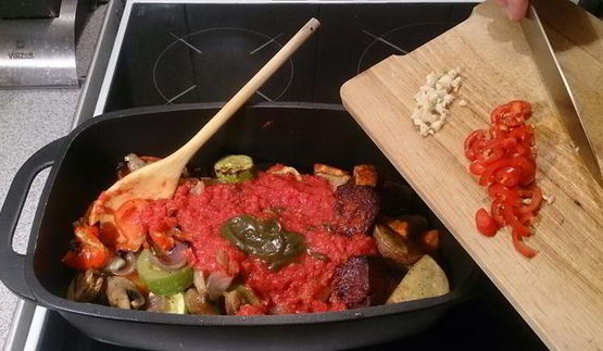 печеное овощное рагу