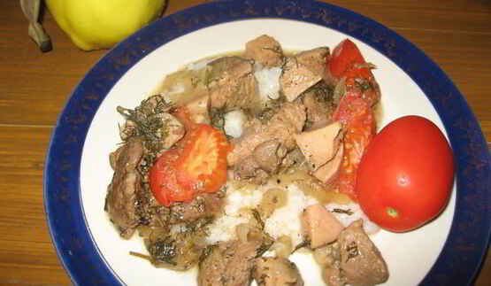 рагу из баранины с айвой 5 специй