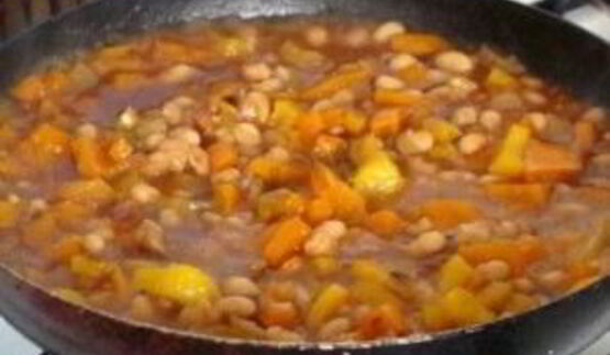 рагу из фасоли с овощами