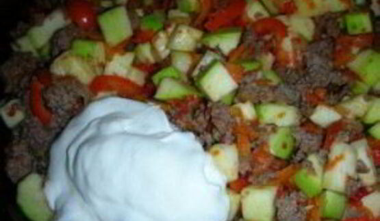 рагу из кабачков с фаршем