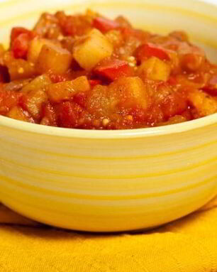 Рагу из картофеля, кабачков и томатов