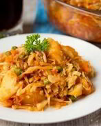 Рагу из патиссонов и кабачков