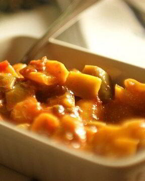 Рагу из разноцветных перцев