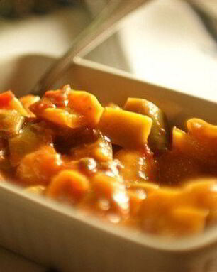 Рагу из разноцветных перцев